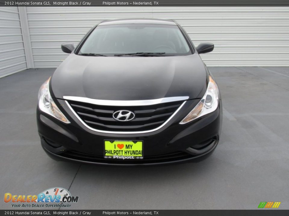 2012 Hyundai Sonata GLS Midnight Black / Gray Photo #5