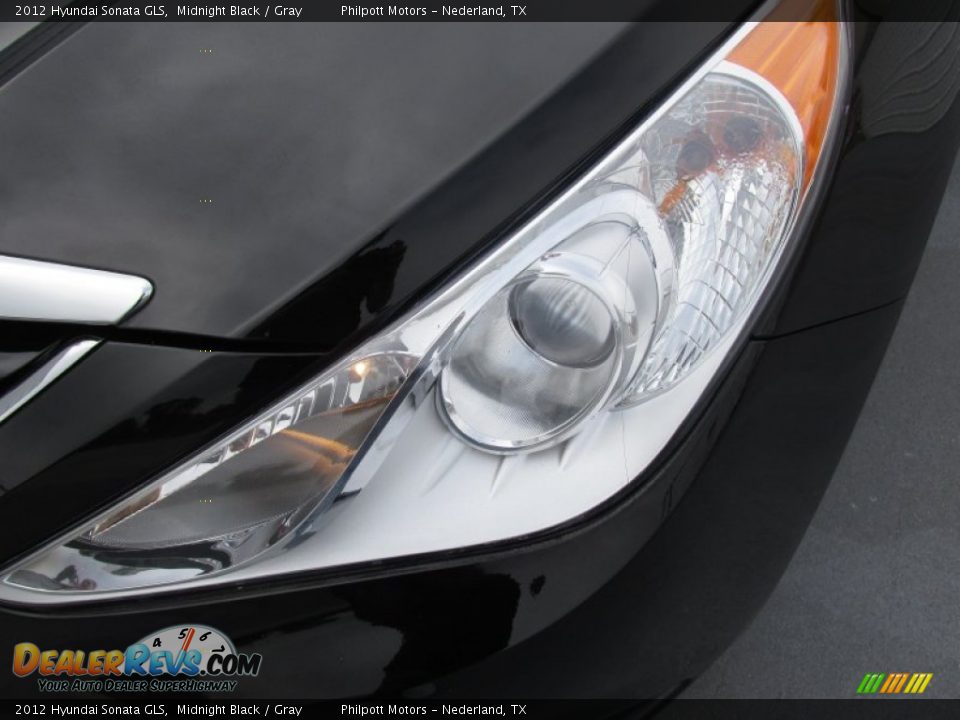 2012 Hyundai Sonata GLS Midnight Black / Gray Photo #6