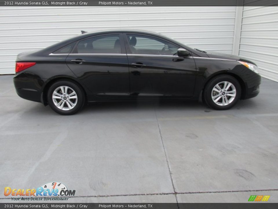 2012 Hyundai Sonata GLS Midnight Black / Gray Photo #8