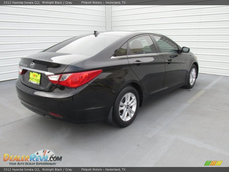 2012 Hyundai Sonata GLS Midnight Black / Gray Photo #9