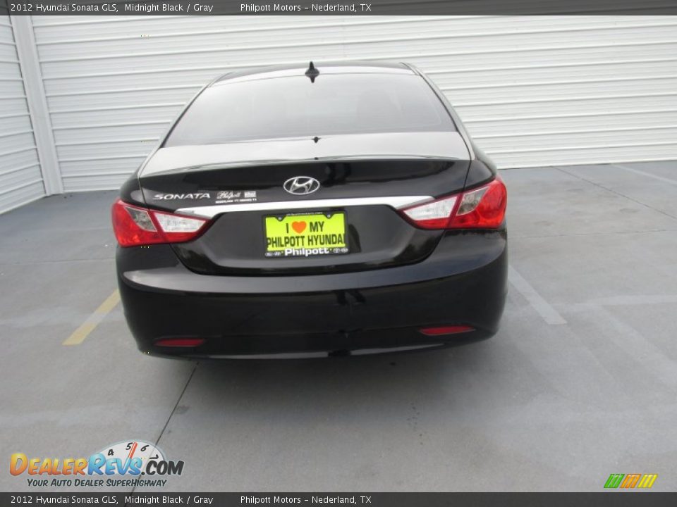 2012 Hyundai Sonata GLS Midnight Black / Gray Photo #10