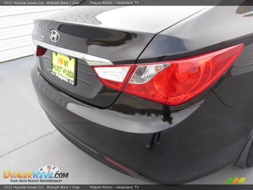 2012 Hyundai Sonata GLS Midnight Black / Gray Photo #12