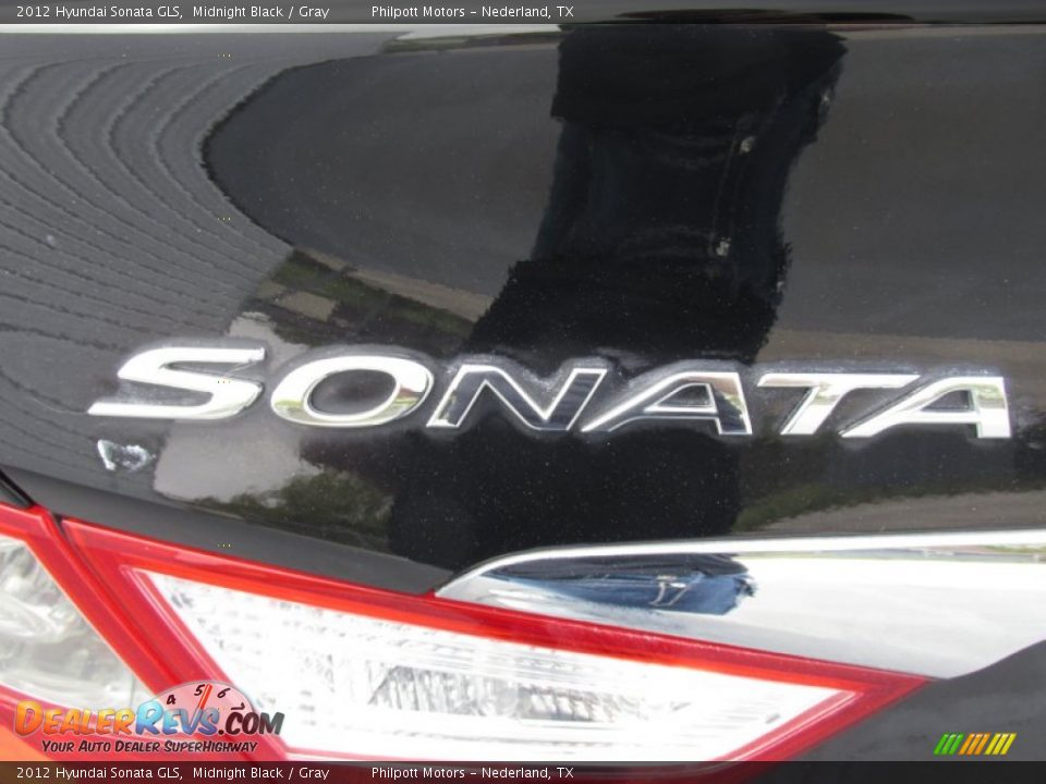2012 Hyundai Sonata GLS Midnight Black / Gray Photo #14