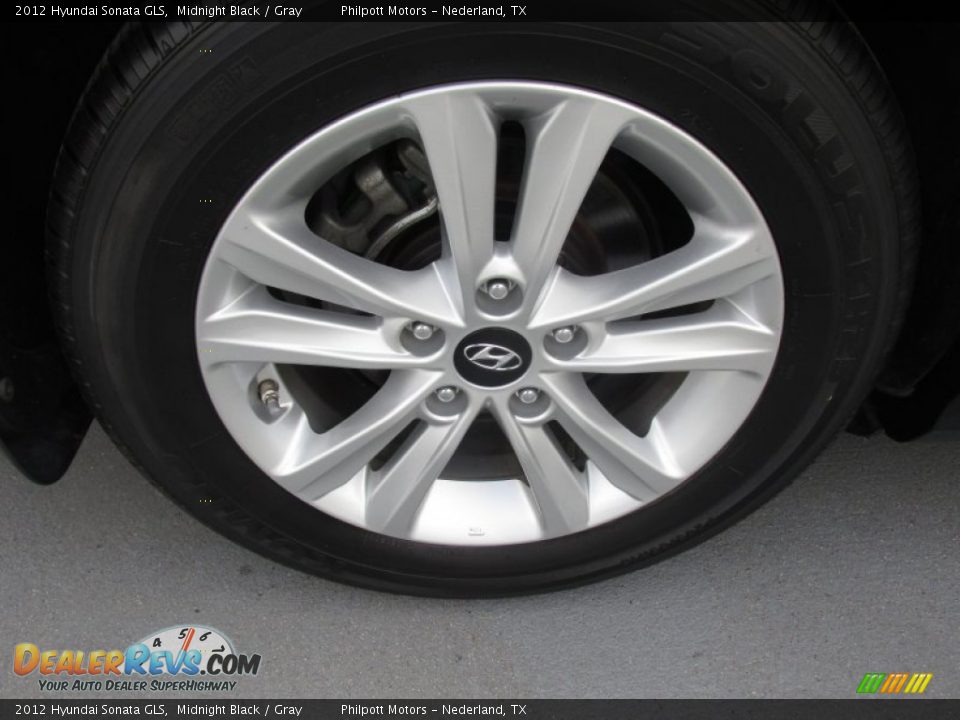 2012 Hyundai Sonata GLS Midnight Black / Gray Photo #15