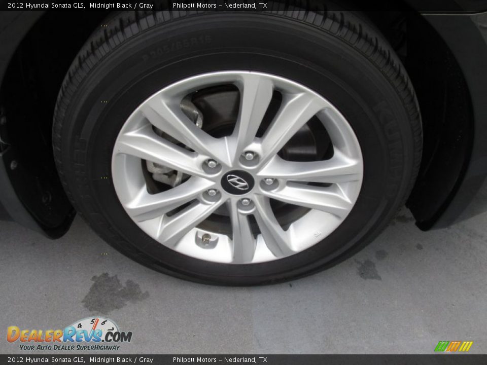 2012 Hyundai Sonata GLS Midnight Black / Gray Photo #16