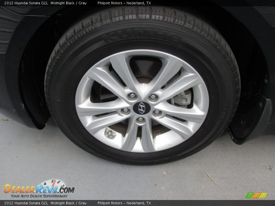 2012 Hyundai Sonata GLS Midnight Black / Gray Photo #17