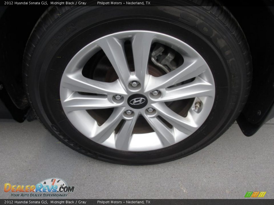 2012 Hyundai Sonata GLS Midnight Black / Gray Photo #18