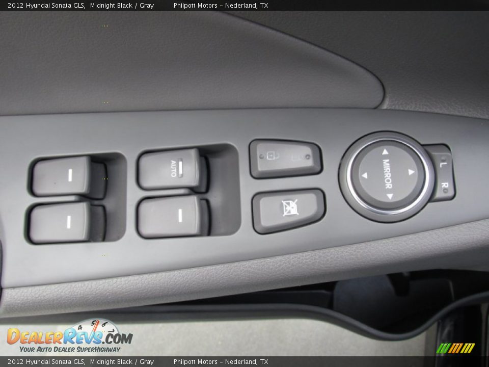 2012 Hyundai Sonata GLS Midnight Black / Gray Photo #30