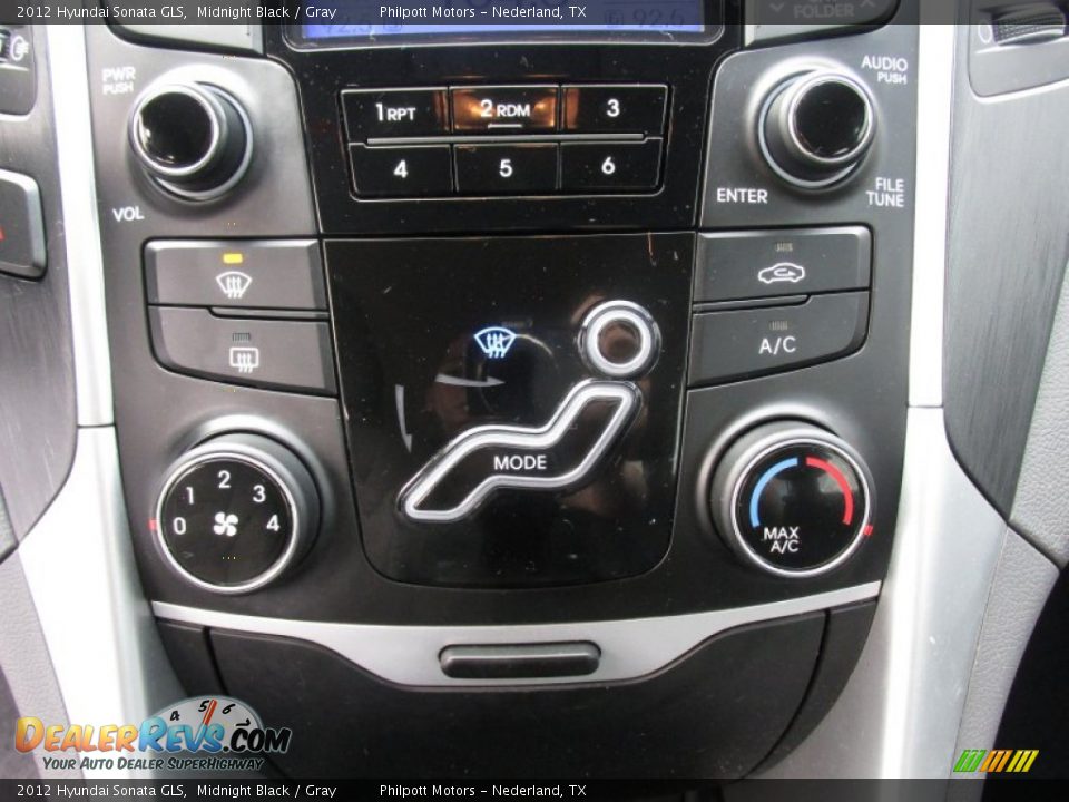 2012 Hyundai Sonata GLS Midnight Black / Gray Photo #36