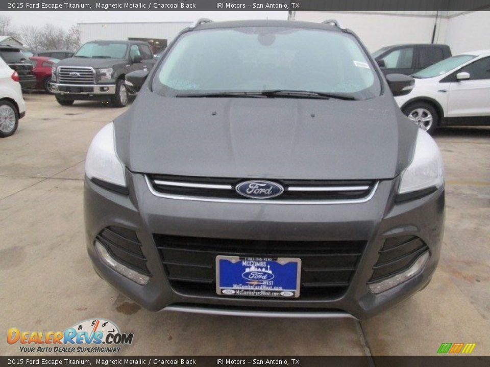 2015 Ford Escape Titanium Magnetic Metallic / Charcoal Black Photo #4