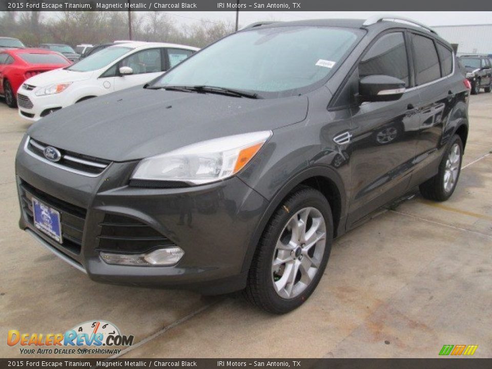 2015 Ford Escape Titanium Magnetic Metallic / Charcoal Black Photo #5