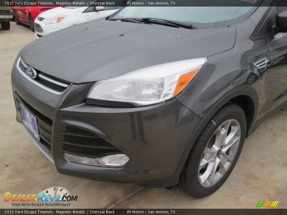 2015 Ford Escape Titanium Magnetic Metallic / Charcoal Black Photo #6