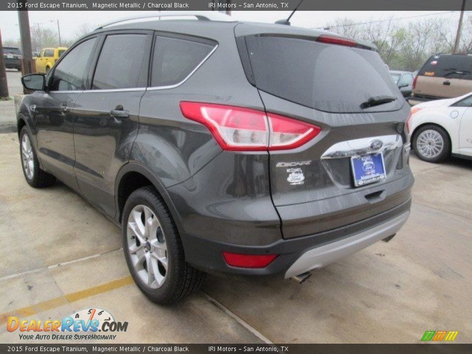 2015 Ford Escape Titanium Magnetic Metallic / Charcoal Black Photo #7