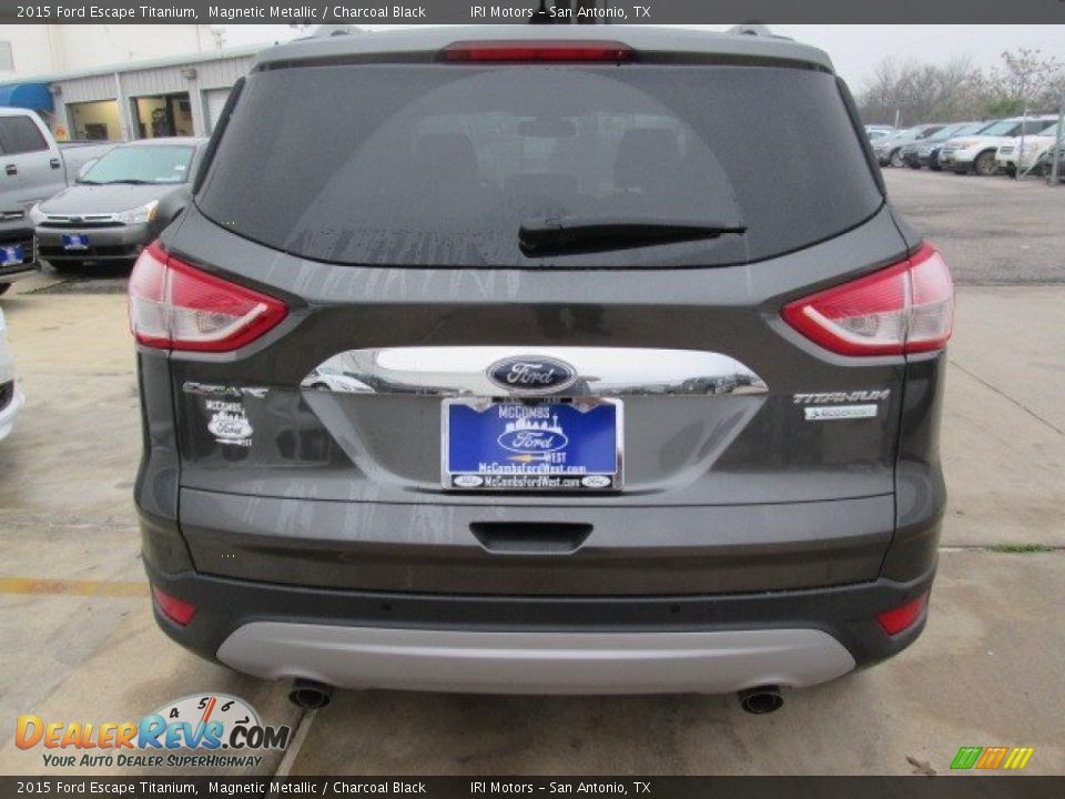 2015 Ford Escape Titanium Magnetic Metallic / Charcoal Black Photo #8