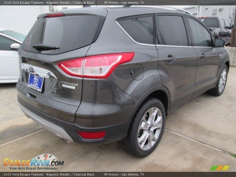 2015 Ford Escape Titanium Magnetic Metallic / Charcoal Black Photo #9