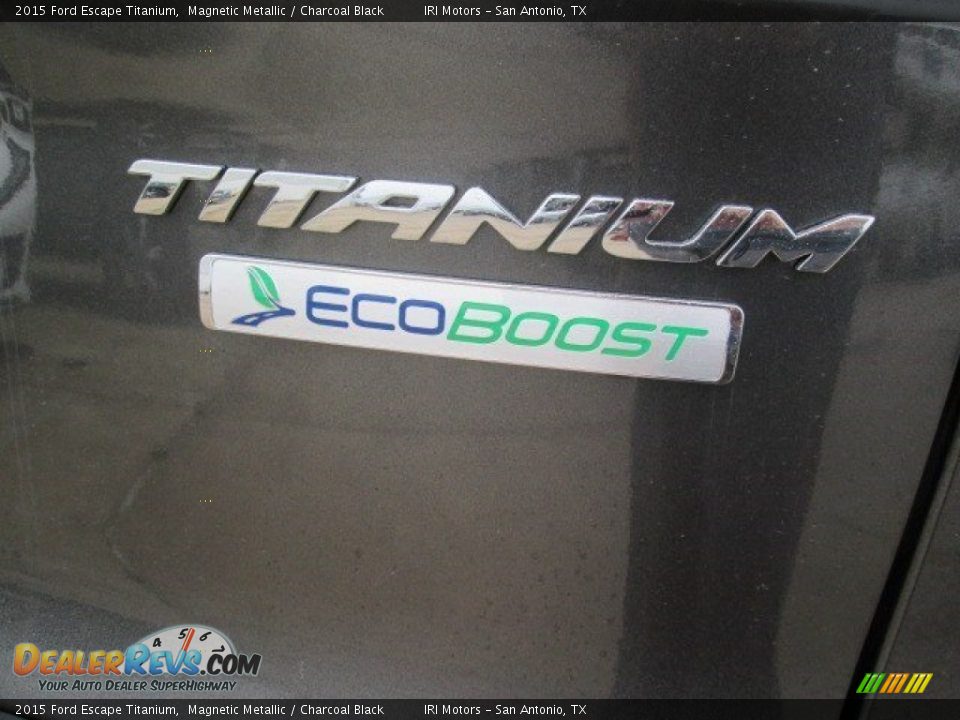 2015 Ford Escape Titanium Magnetic Metallic / Charcoal Black Photo #10