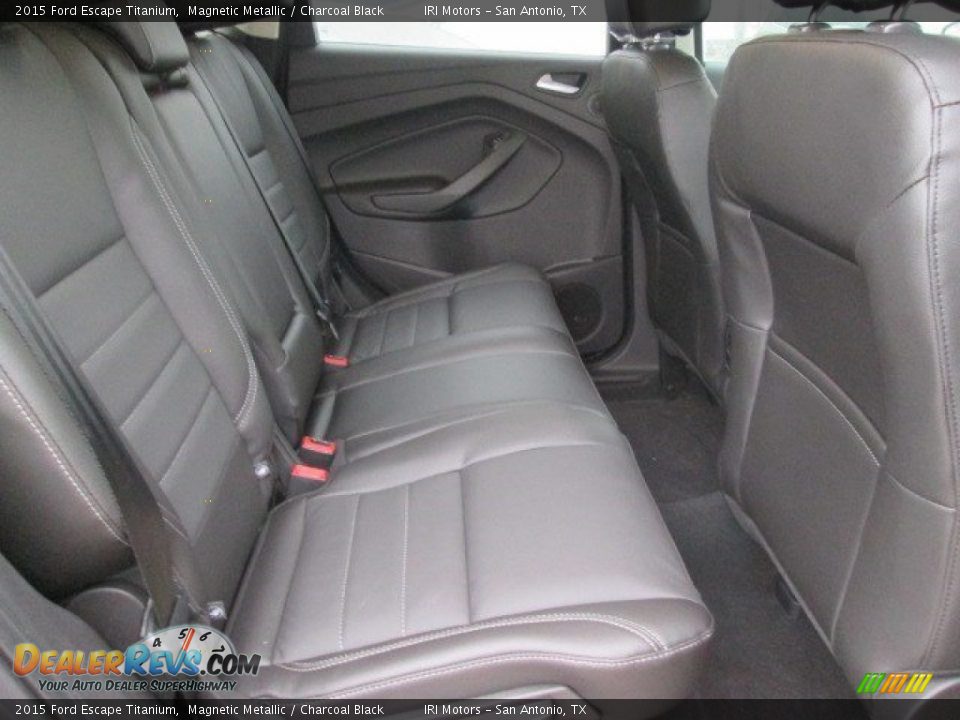 2015 Ford Escape Titanium Magnetic Metallic / Charcoal Black Photo #15