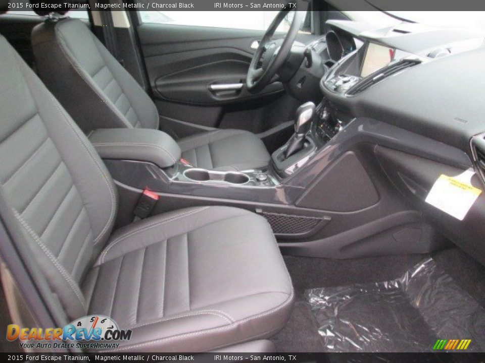 2015 Ford Escape Titanium Magnetic Metallic / Charcoal Black Photo #18