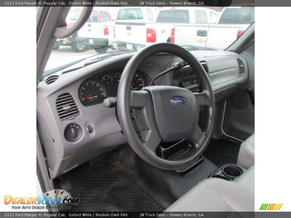 2011 Ford Ranger XL Regular Cab Oxford White / Medium Dark Flint Photo #33