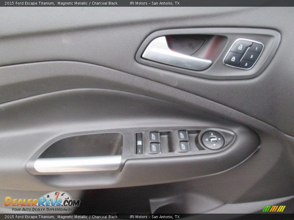 2015 Ford Escape Titanium Magnetic Metallic / Charcoal Black Photo #23
