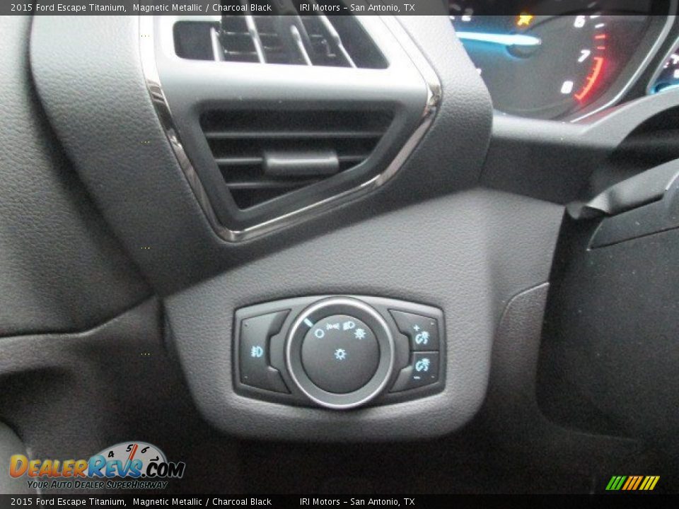 2015 Ford Escape Titanium Magnetic Metallic / Charcoal Black Photo #26