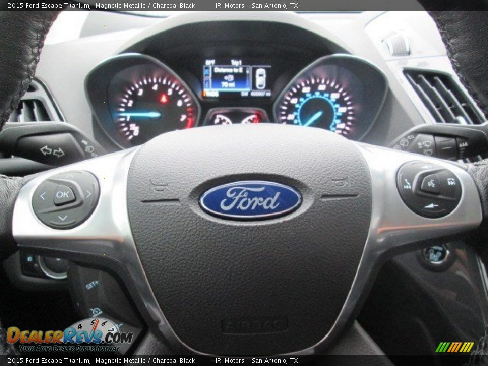 2015 Ford Escape Titanium Magnetic Metallic / Charcoal Black Photo #27