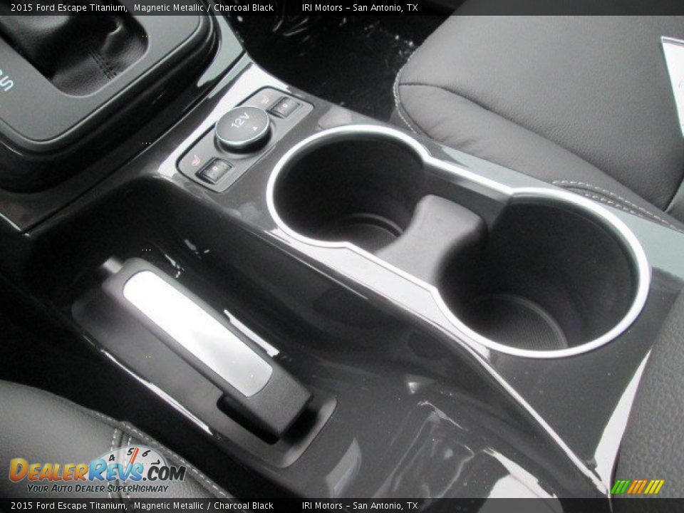 2015 Ford Escape Titanium Magnetic Metallic / Charcoal Black Photo #35