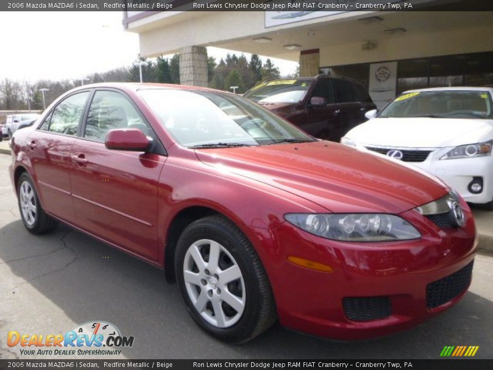 2006 Mazda MAZDA6 i Sedan Redfire Metallic / Beige Photo #2