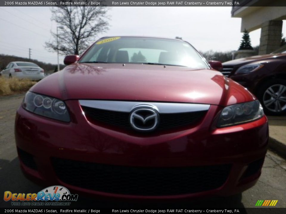 2006 Mazda MAZDA6 i Sedan Redfire Metallic / Beige Photo #3