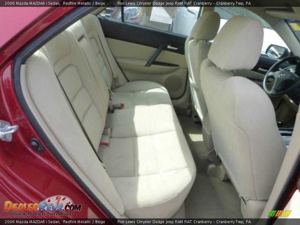 2006 Mazda MAZDA6 i Sedan Redfire Metallic / Beige Photo #9