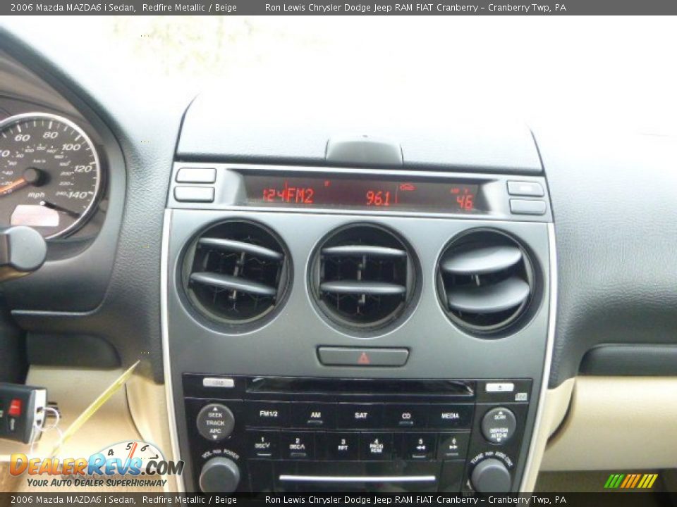 2006 Mazda MAZDA6 i Sedan Redfire Metallic / Beige Photo #18