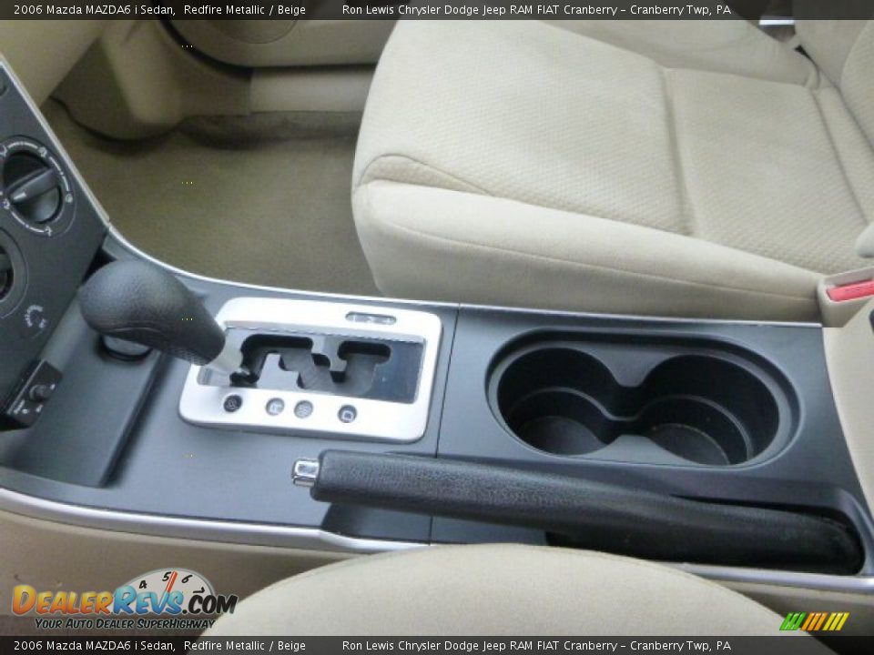2006 Mazda MAZDA6 i Sedan Redfire Metallic / Beige Photo #19
