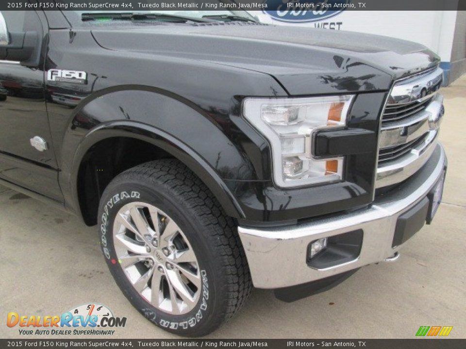 2015 Ford F150 King Ranch SuperCrew 4x4 Tuxedo Black Metallic / King Ranch Java/Mesa Photo #2