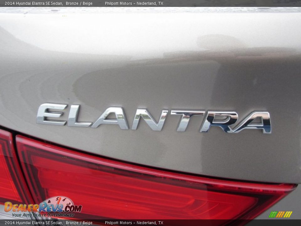 2014 Hyundai Elantra SE Sedan Bronze / Beige Photo #13
