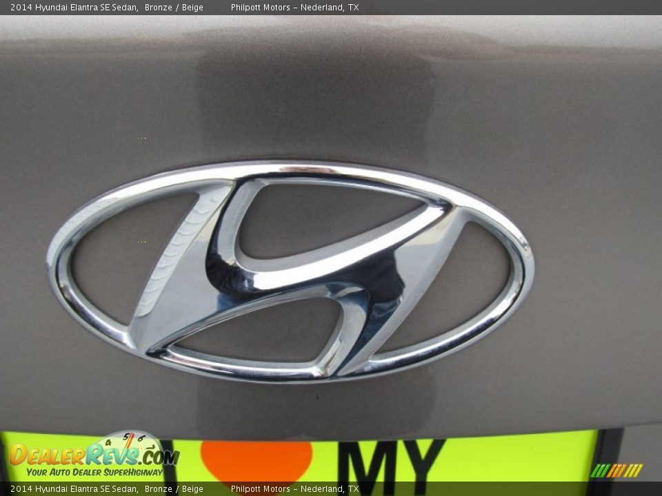 2014 Hyundai Elantra SE Sedan Bronze / Beige Photo #14