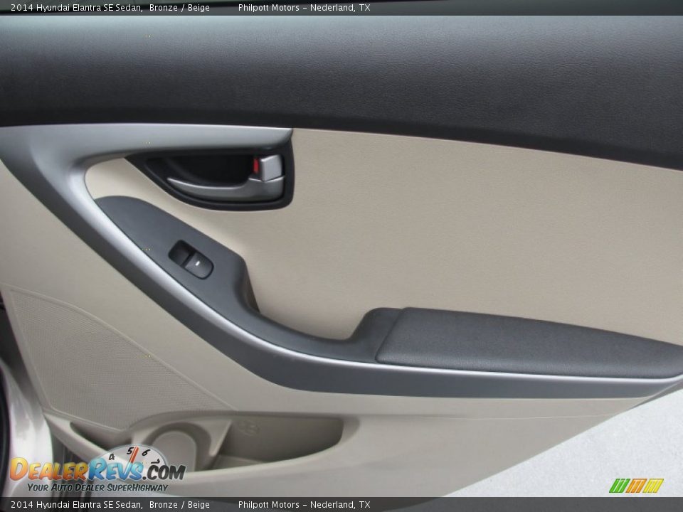 2014 Hyundai Elantra SE Sedan Bronze / Beige Photo #25
