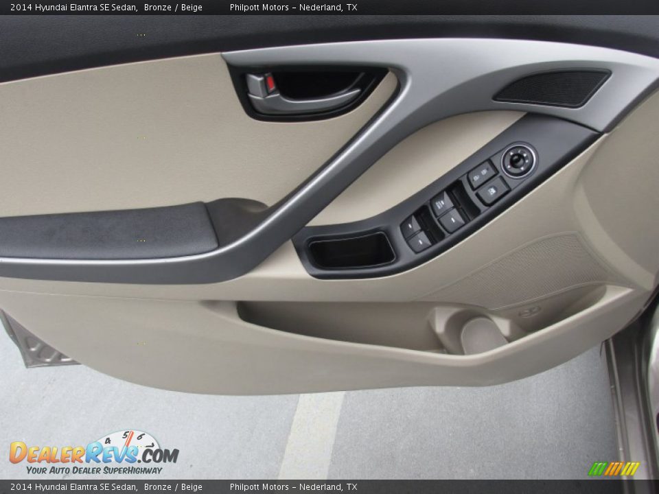 2014 Hyundai Elantra SE Sedan Bronze / Beige Photo #29
