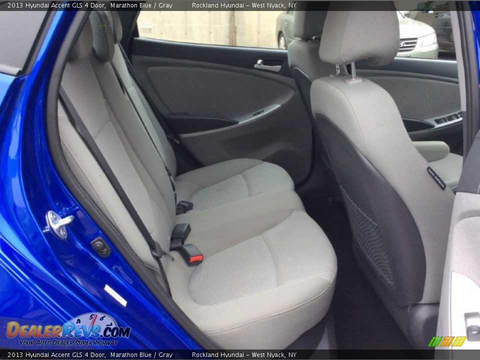 2013 Hyundai Accent GLS 4 Door Marathon Blue / Gray Photo #21