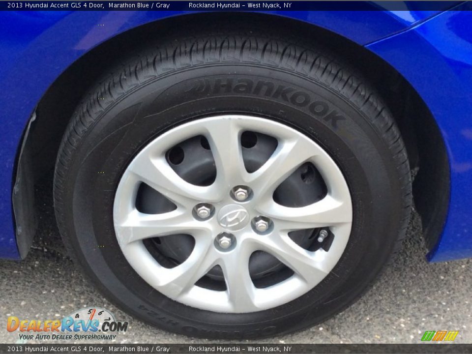 2013 Hyundai Accent GLS 4 Door Marathon Blue / Gray Photo #25