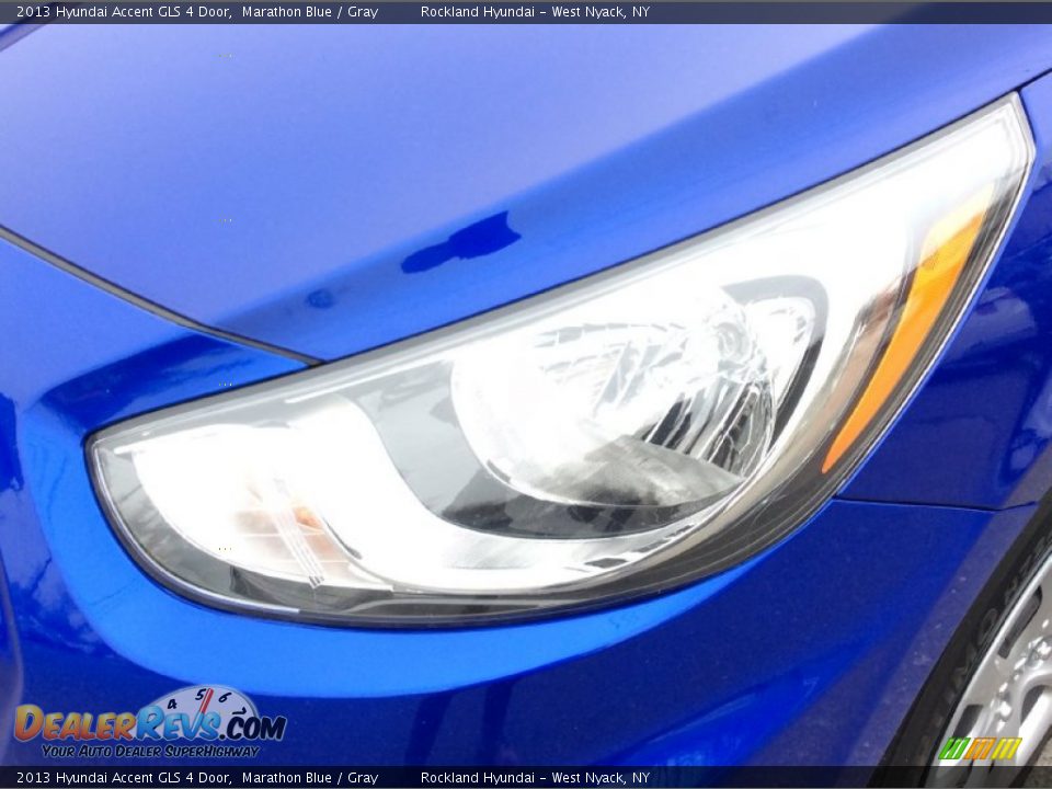 2013 Hyundai Accent GLS 4 Door Marathon Blue / Gray Photo #28