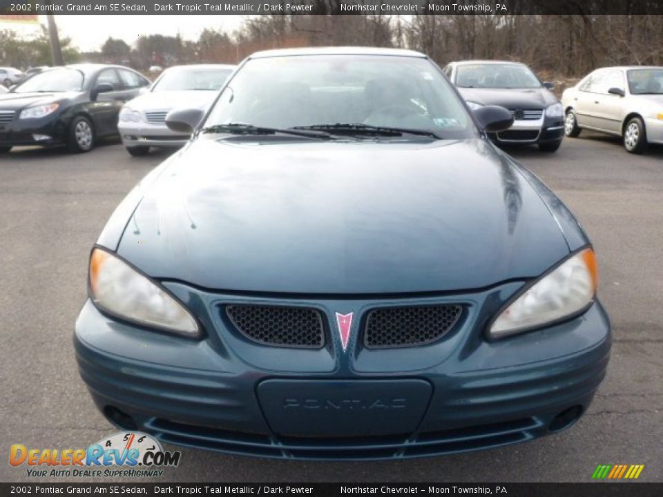 2002 Pontiac Grand Am SE Sedan Dark Tropic Teal Metallic / Dark Pewter Photo #6