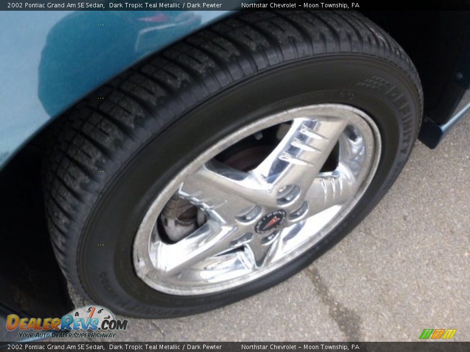 2002 Pontiac Grand Am SE Sedan Dark Tropic Teal Metallic / Dark Pewter Photo #7