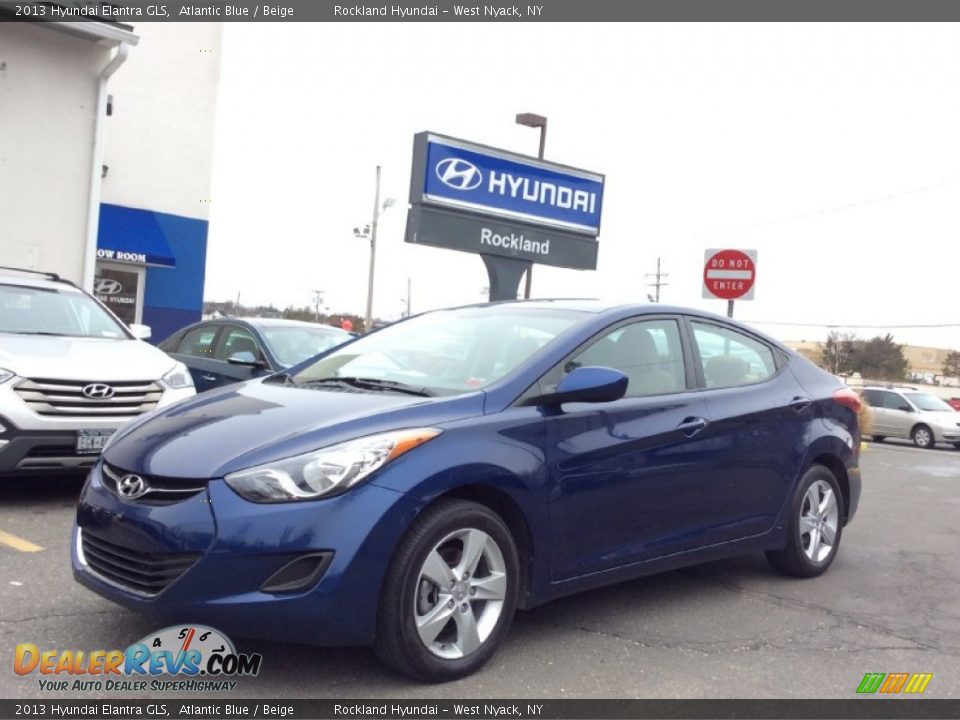 2013 Hyundai Elantra GLS Atlantic Blue / Beige Photo #1