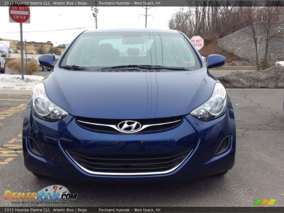 2013 Hyundai Elantra GLS Atlantic Blue / Beige Photo #2