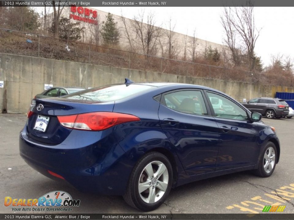 2013 Hyundai Elantra GLS Atlantic Blue / Beige Photo #4