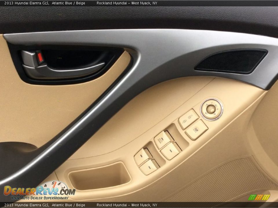 2013 Hyundai Elantra GLS Atlantic Blue / Beige Photo #8