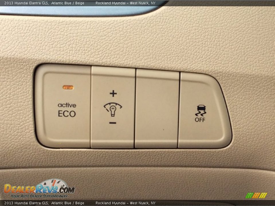 2013 Hyundai Elantra GLS Atlantic Blue / Beige Photo #12