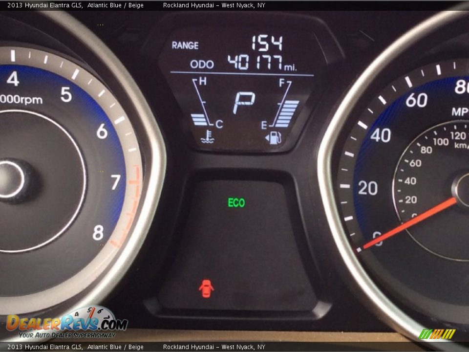 2013 Hyundai Elantra GLS Atlantic Blue / Beige Photo #15