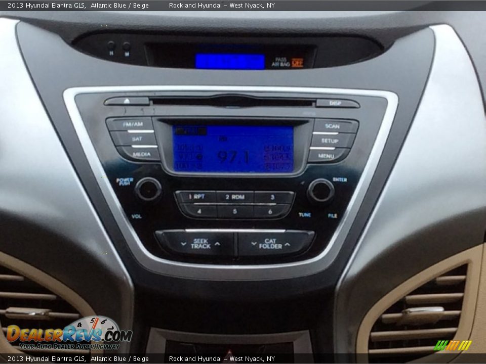 2013 Hyundai Elantra GLS Atlantic Blue / Beige Photo #16