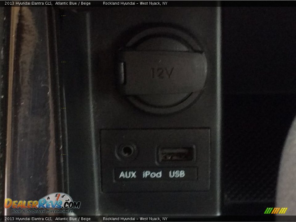 2013 Hyundai Elantra GLS Atlantic Blue / Beige Photo #18